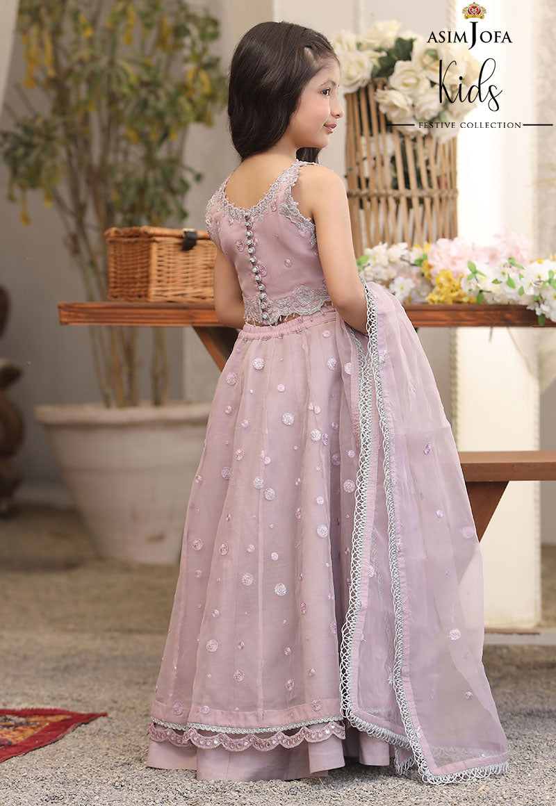 AJKF-07 | Asim Jofa Kids Festive Collection 2022 | Stitched RTW Organza Suit