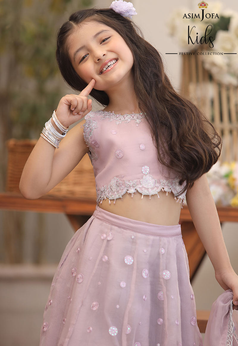 AJKF-07 | Asim Jofa Kids Festive Collection 2022 | Stitched RTW Organza Suit