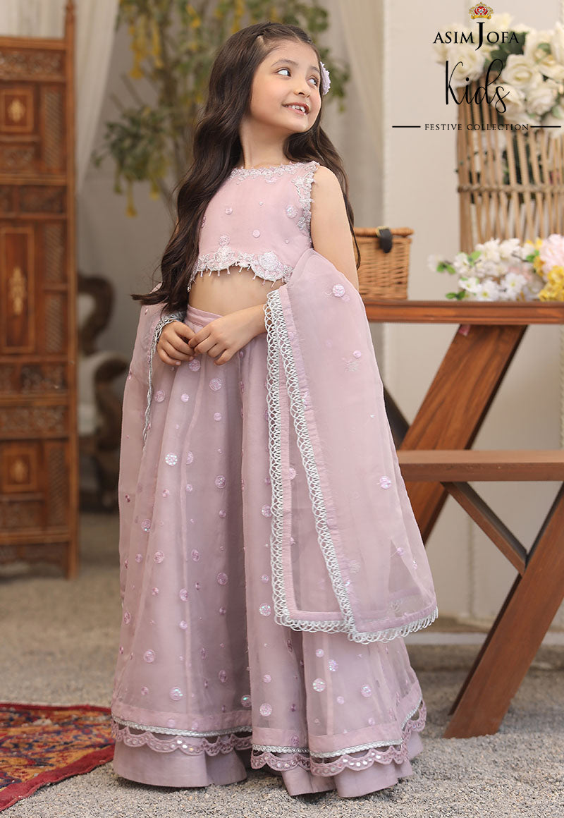 AJKF-07 | Asim Jofa Kids Festive Collection 2022 | Stitched RTW Organza Suit