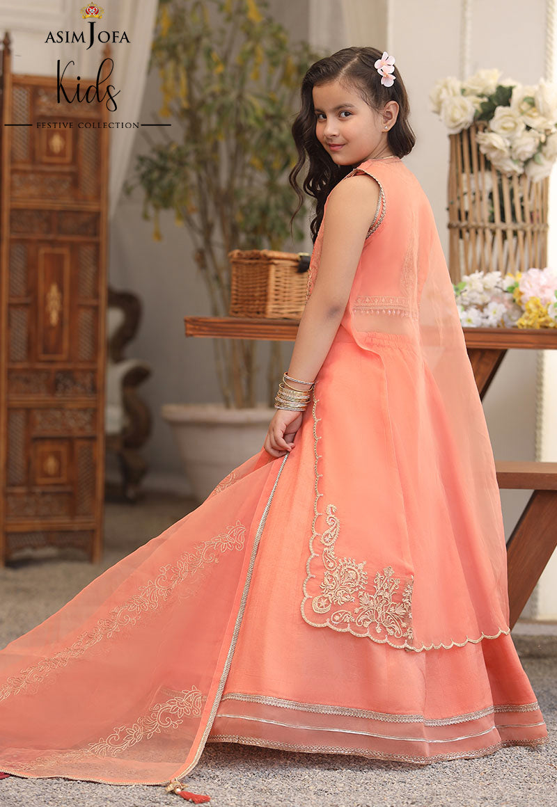 AJKF-09 | Asim Jofa Kids Festive Collection 2022 | Stitched RTW Organza Suit