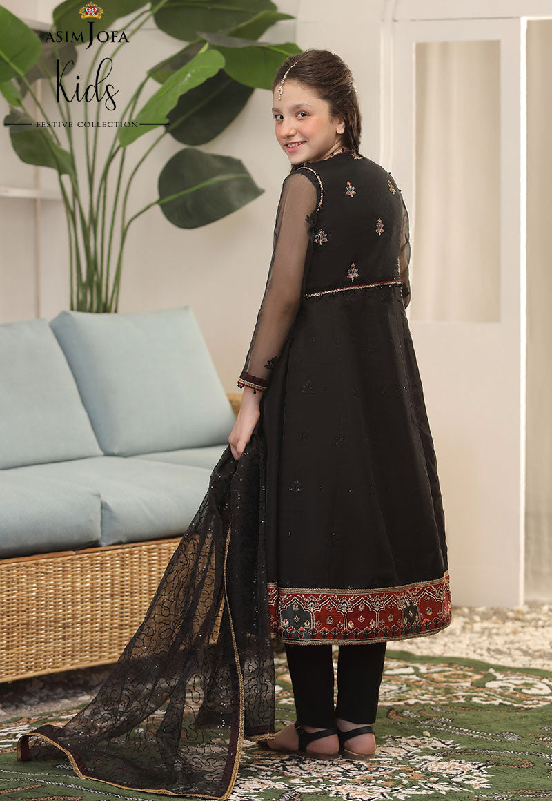 AJKF-10 | Asim Jofa Kids Festive Collection 2022 | Stitched RTW Organza Suit