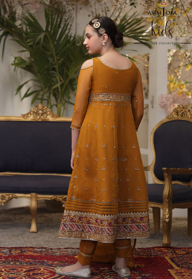 AJKF-11 | Asim Jofa Kids Festive Collection 2022 | Stitched RTW Organza Suit