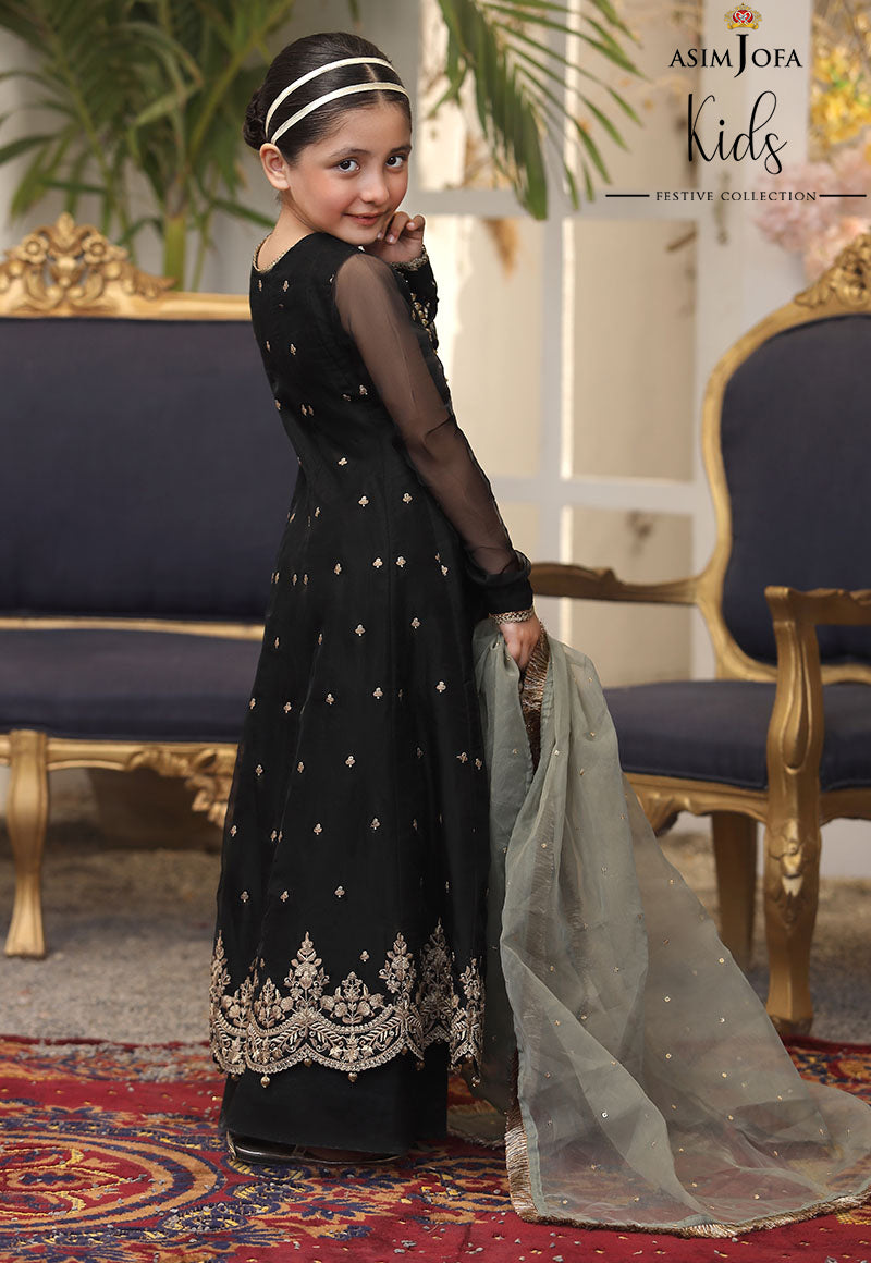 AJKF-17 | Asim Jofa Kids Festive Collection 2022 | Stitched RTW Organza Suit