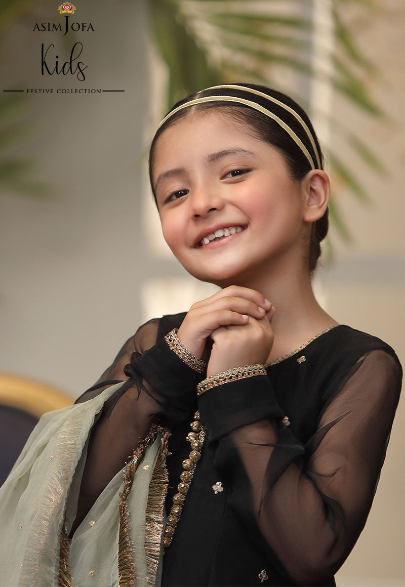 AJKF-17 | Asim Jofa Kids Festive Collection 2022 | Stitched RTW Organza Suit