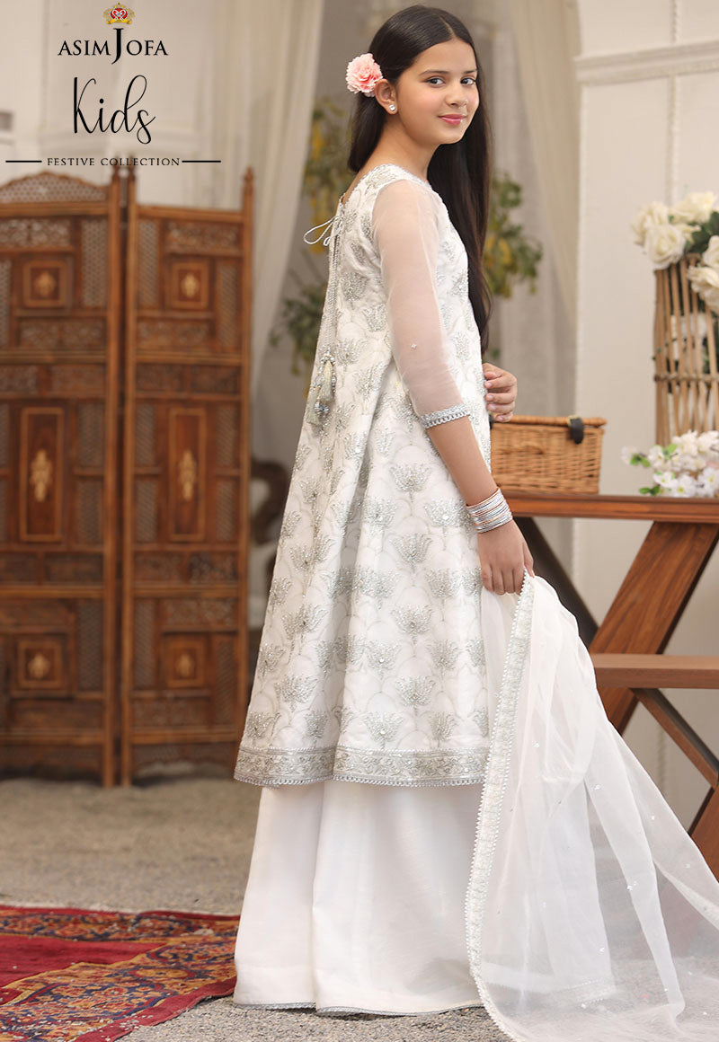 AJKF-18 | Asim Jofa Kids Festive Collection 2022 | Stitched RTW Organza Suit