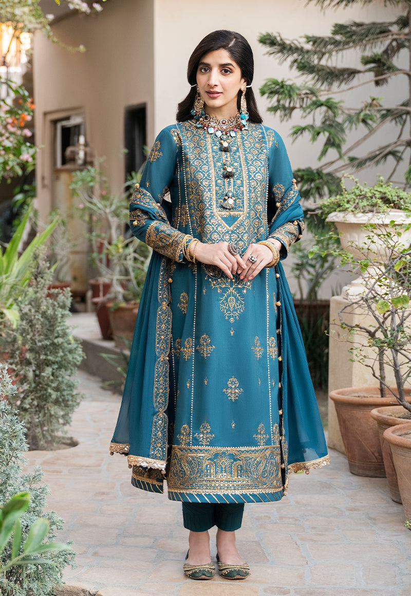 AJKM-04 | Asim Jofa Eid Festive 2023 | Unstitched Poly Cotton Suits