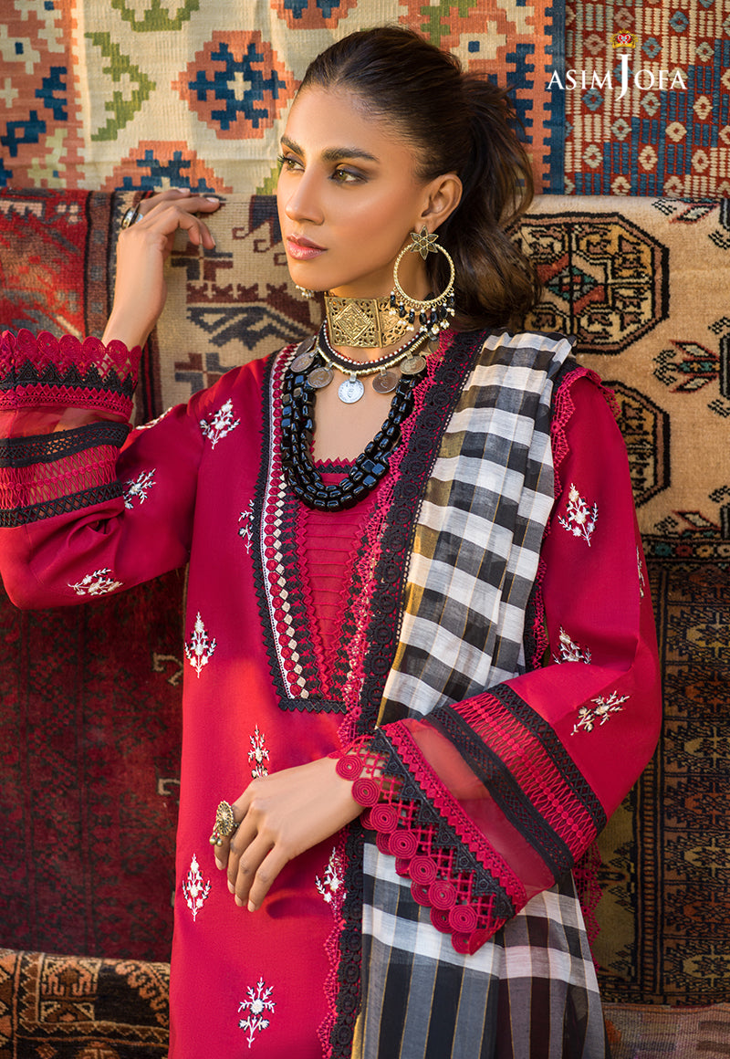 AJPR-15 | Asim Jofa Prints Rania Collection 2022 | Unstitched Embroidered Lawn Suits