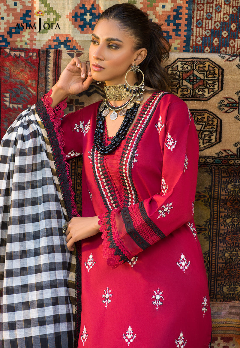 AJPR-15 | Asim Jofa Prints Rania Collection 2022 | Unstitched Embroidered Lawn Suits