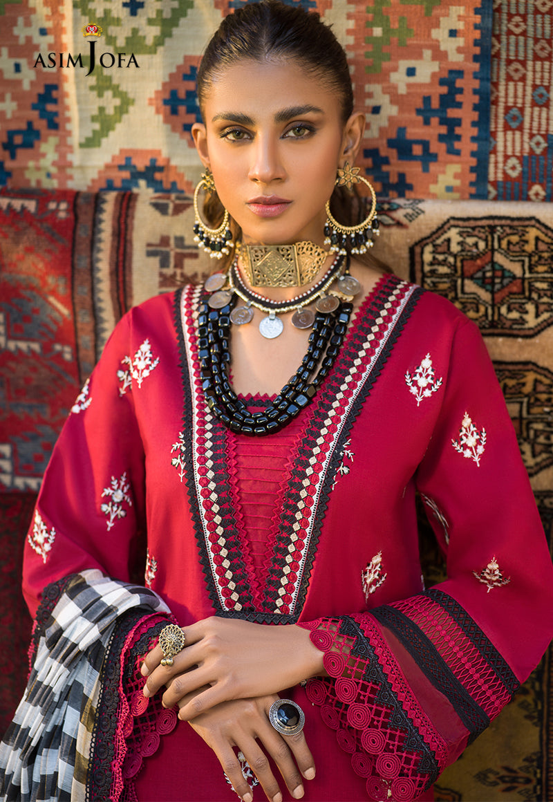 AJPR-15 | Asim Jofa Prints Rania Collection 2022 | Unstitched Embroidered Lawn Suits