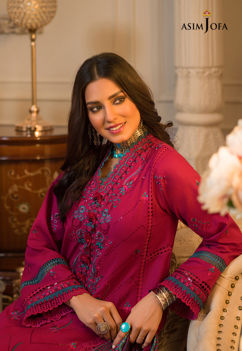 AJPR-16 | Asim Jofa Prints Rania Collection 2022 | Unstitched Embroidered Lawn Suits