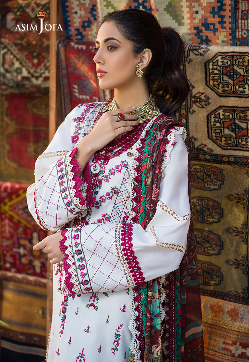 AJPR-17 | Asim Jofa Prints Rania Collection 2022 | Unstitched Embroidered Lawn Suits