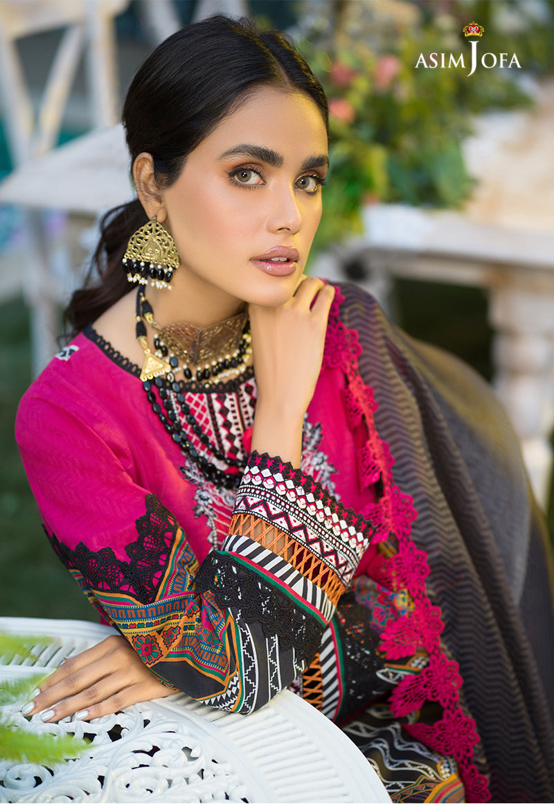 AJPR-20 | Asim Jofa Prints Rania Collection 2022 | Unstitched Embroidered Lawn Suits