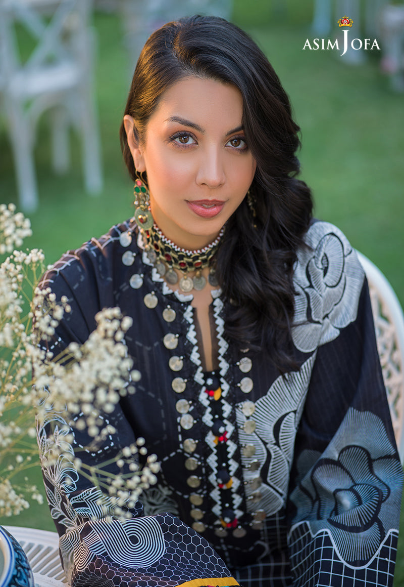 AJPR-28 | Asim Jofa Prints Rania Collection 2022 | Unstitched Embroidered Lawn Suits