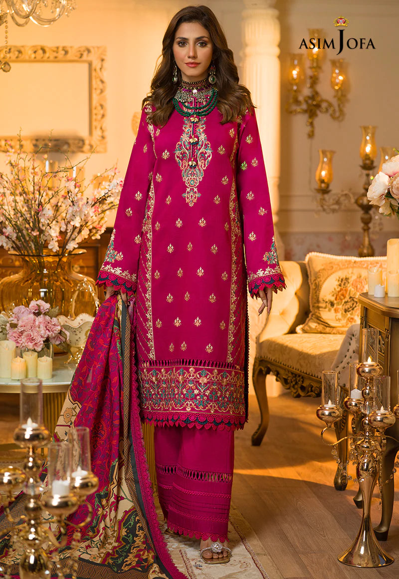 AJPR-31 | Asim Jofa Prints Rania Collection 2022 | Unstitched Embroidered Lawn Suits