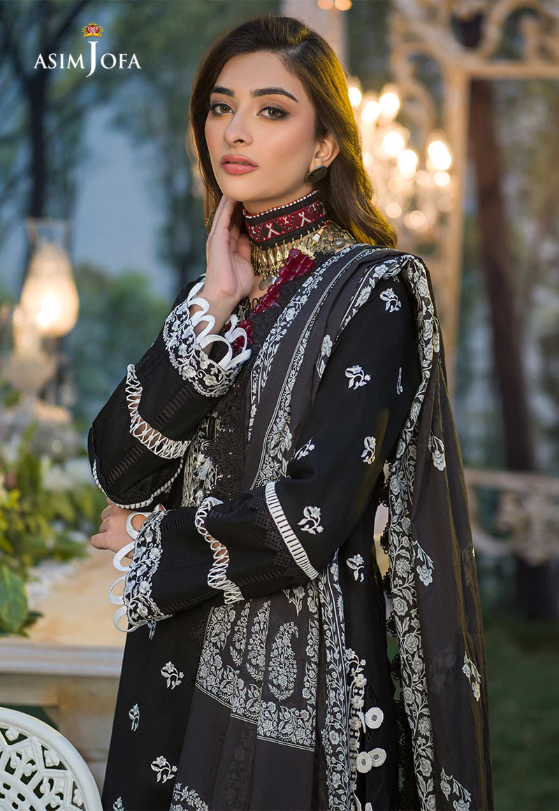 AJPR-32 | Asim Jofa Prints Rania Collection 2022 | Unstitched Embroidered Lawn Suits