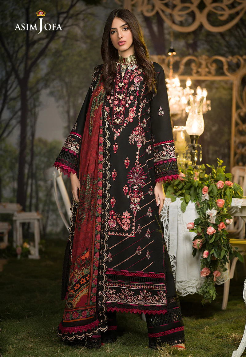 AJPR-36 | Asim Jofa Prints Rania Collection 2022 | Unstitched Embroidered Lawn Suits