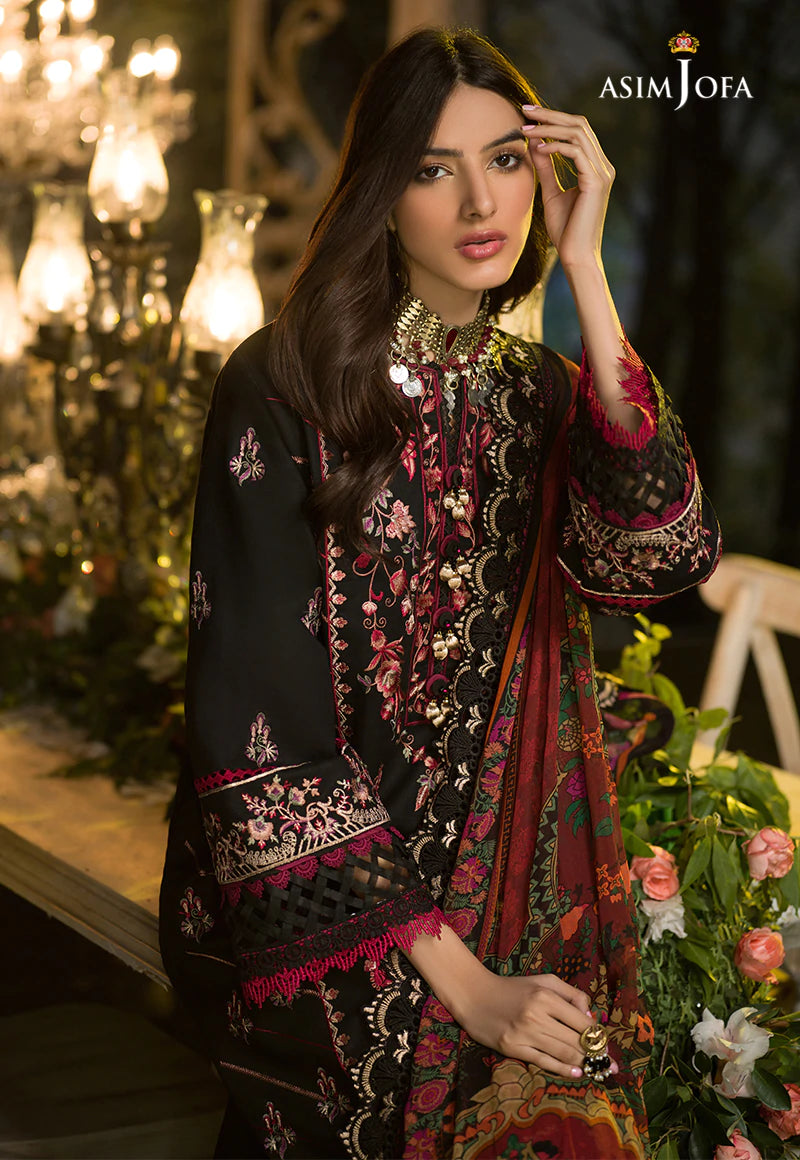 AJPR-36 | Asim Jofa Prints Rania Collection 2022 | Unstitched Embroidered Lawn Suits