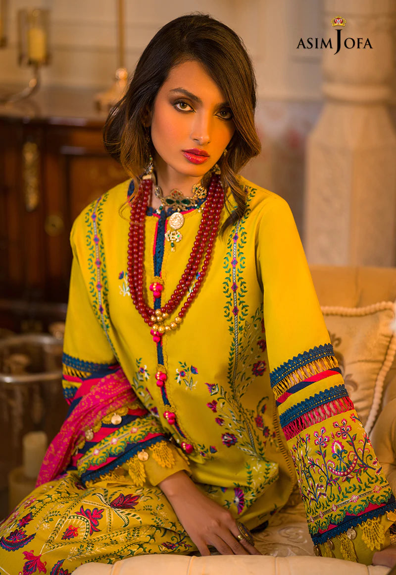 AJPR-40 | Asim Jofa Prints Rania Collection 2022 | Unstitched Embroidered Lawn Suits