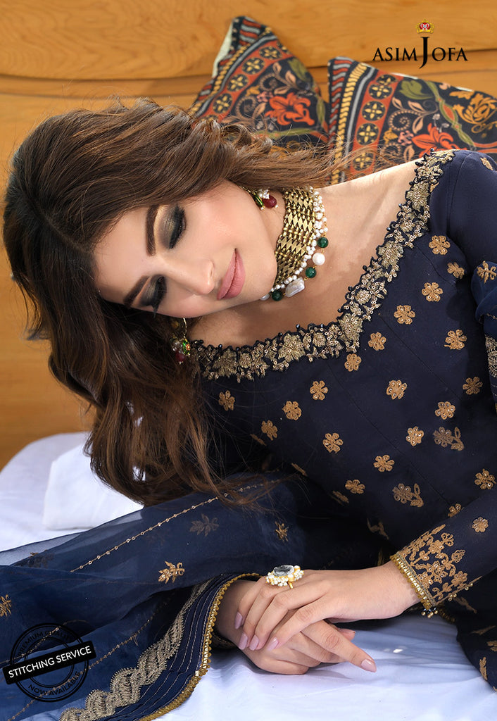 AJSL-18 | Asim Jofa Shehr-e-Yaar Luxury Lawn Collection 2022 | Unstitched Embroidered Lawn Suits