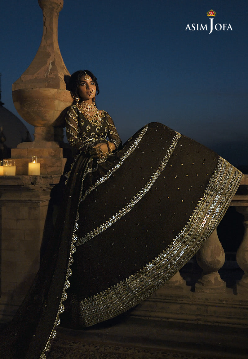 AJST-07 | Asim Jofa Sadqay Tumharay Eid Collection 2022 | Unstitched Embroidered Chiffon Suits