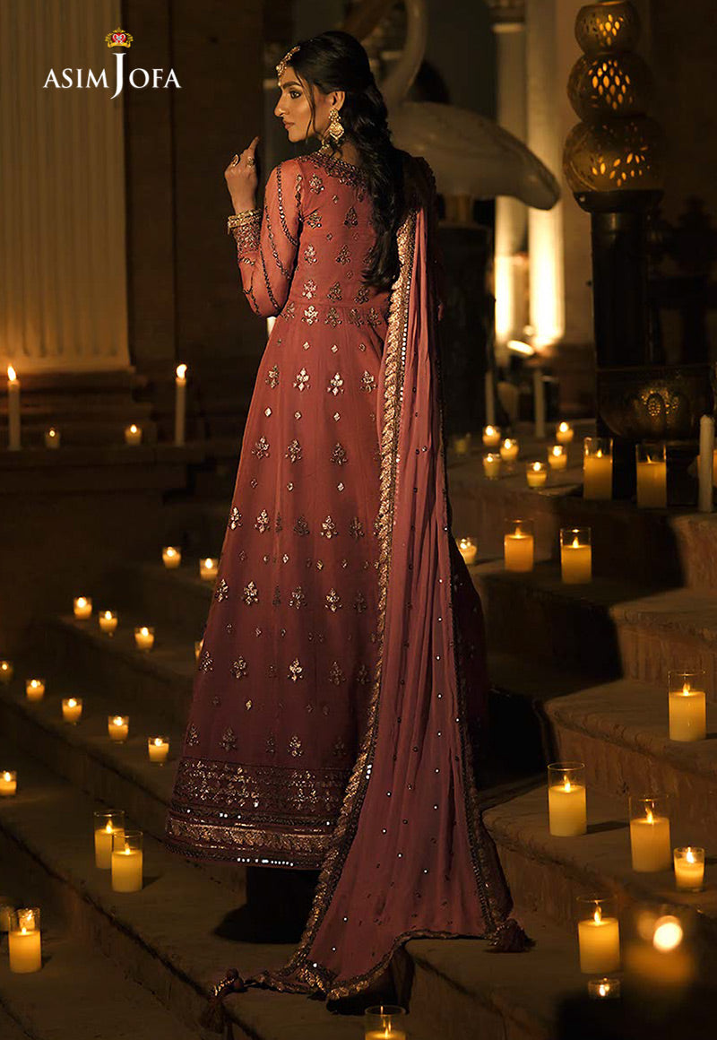 AJST-09 | Asim Jofa Sadqay Tumharay Eid Collection 2022 | Unstitched Embroidered Organza Suits