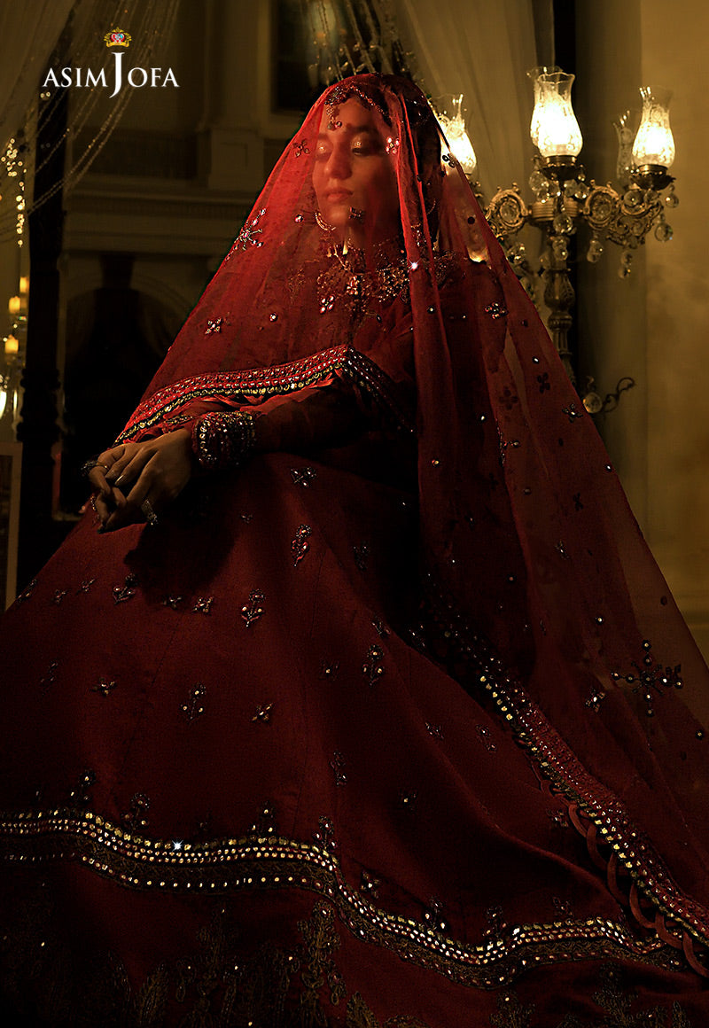 AJST-10 | Asim Jofa Sadqay Tumharay Eid Collection 2022 | Unstitched Embroidered Chiffon Suits
