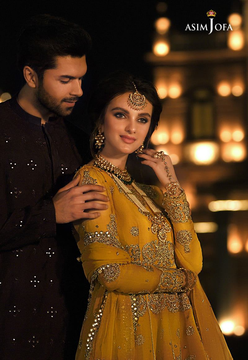 AJST-19 | Asim Jofa Sadqay Tumharay Eid Collection 2022 | Unstitched Embroidered Chiffon Suits
