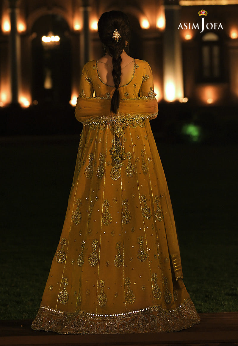 AJST-19 | Asim Jofa Sadqay Tumharay Eid Collection 2022 | Unstitched Embroidered Chiffon Suits