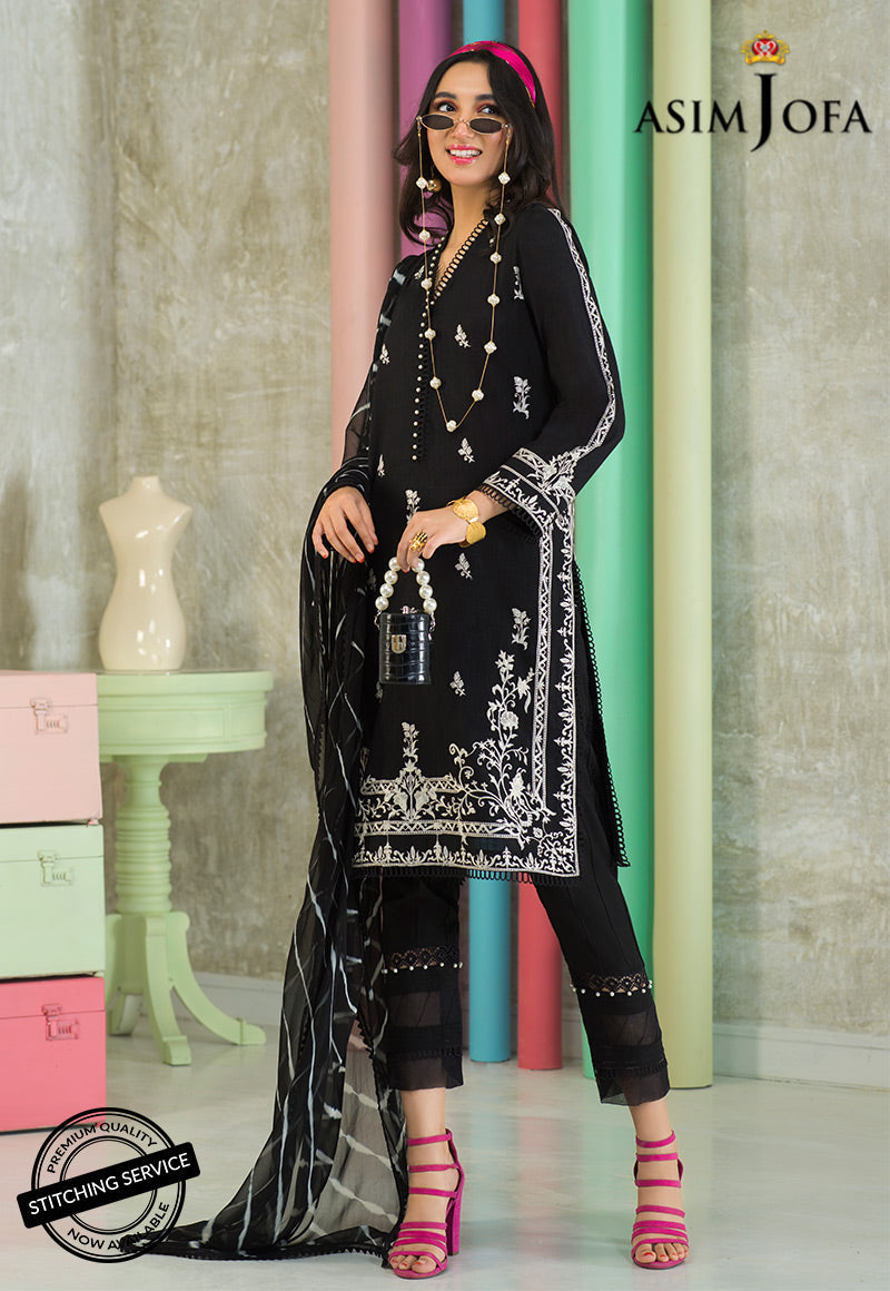 AJES-10 | Asim Jofa AJ Essentials Summer Collection 2022 | Embroidered Jacquard Suits Unstitched 3 Piece