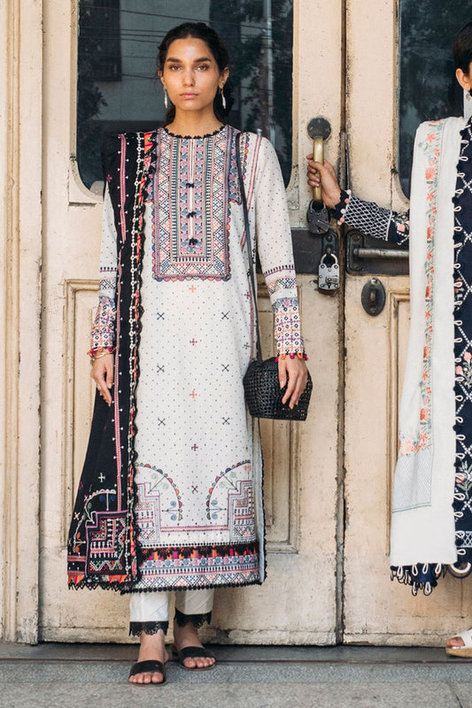 ZIBA (ZW21-10) | Zaha Hamrahi Winter Collection 2021 | Unstitched Embroidered Karandi Suits