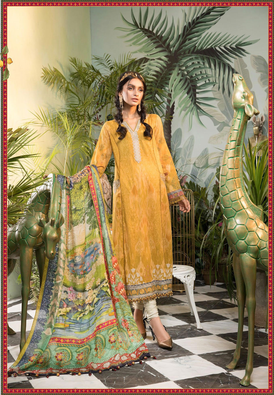MPT-1104-A | Maria B Mprints Unstitched Eid Collection 2021 Vol-2