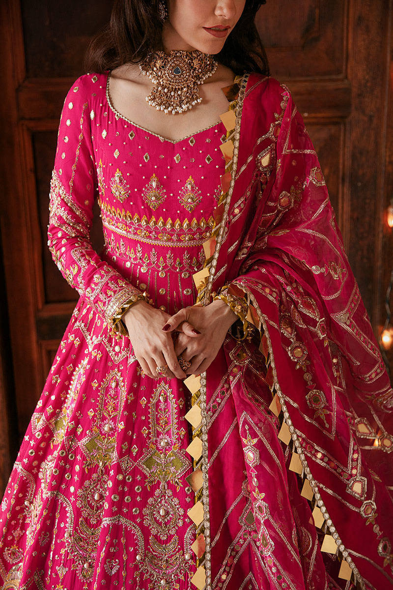 MUSARRAT NAZIR | MNR Zarlish Festive Unstitched Collection 2022 | Unstitched Embroidered Raw Silk Suit