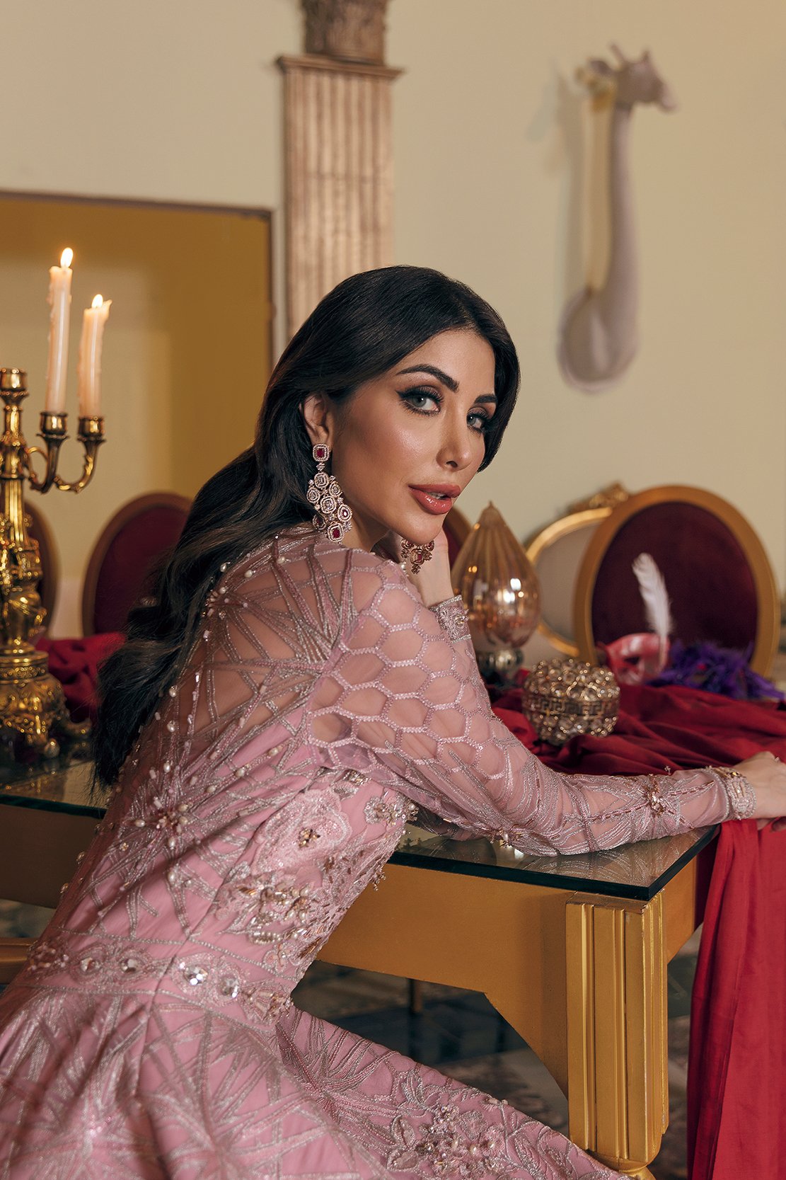 PENTHIA | Reign Reignaissance Luxury Wedding Collection | Unstitched Embroidered Net Suits with Heavy Handwork