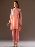 Blush | Mohtaram NUUR Luxury PRET Collection 2022 | Stitched Silk Suits