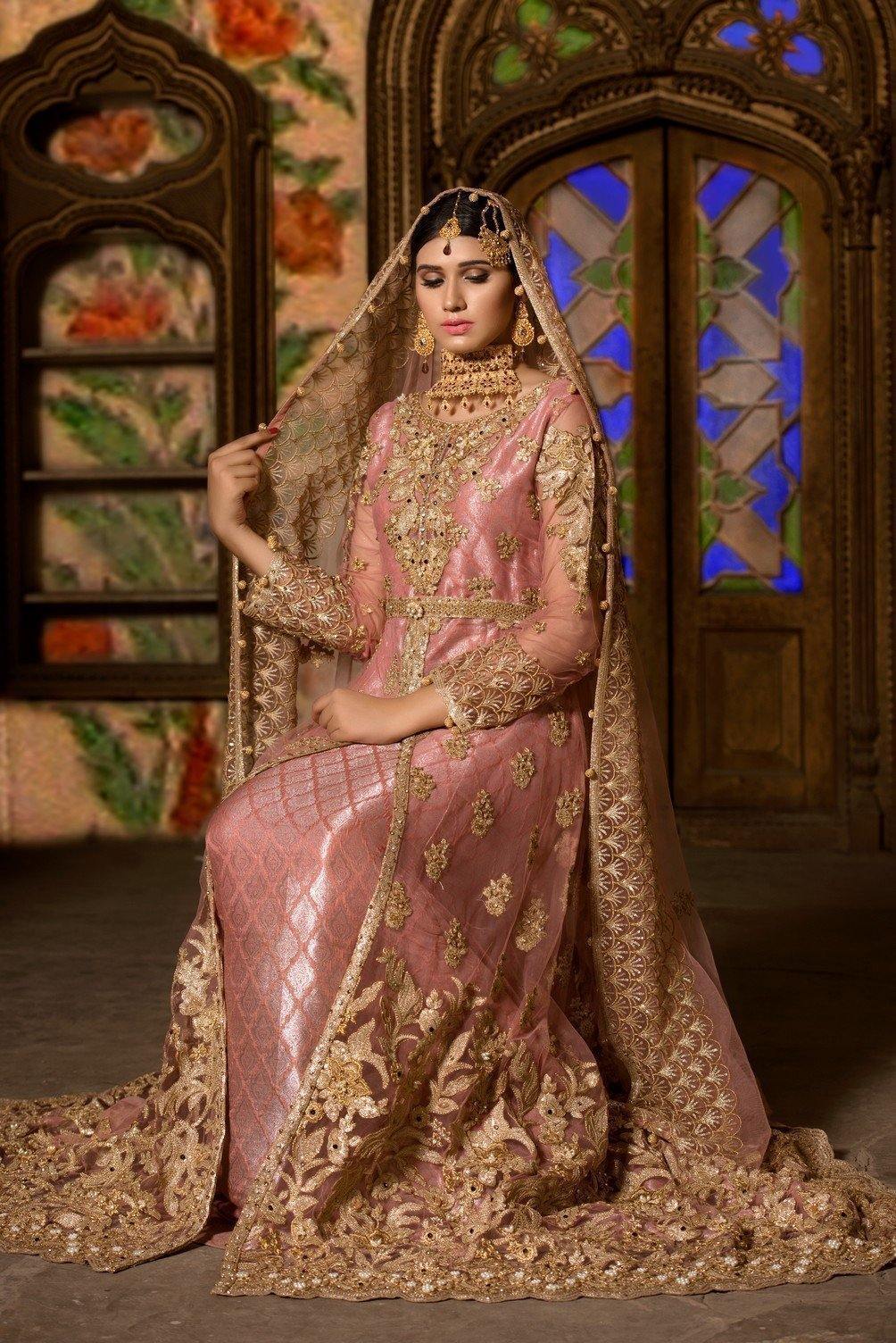 Bridal Maxi - (C-04) | Maryum N Maria Luxury Bridal Collections | Embroidered Wedding Suits