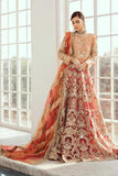Bridal Maxi - Vermillion (D-02) | Maryum N Maria Luxury Bridal Collections | Embroidered Wedding Suits