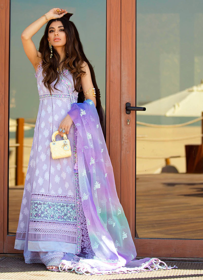 La Mer Lilac | Farah Talib Aziz ILO ILO Luxury Lawn Collection 2022 | Unstitched Embroidered Lawn Suits