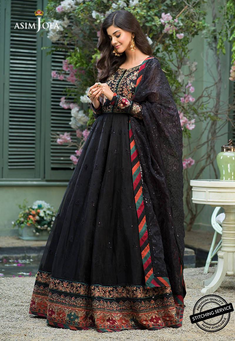 AJFC-38 | Asim Jofa Jashn Collection 2021 | Unstitched Organza Suit