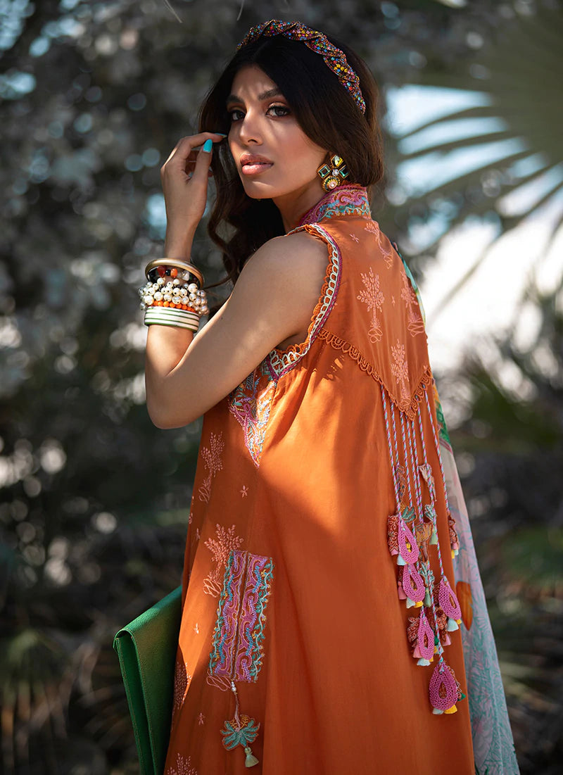 Bali Rust | Farah Talib Aziz ILO ILO Luxury Lawn Collection 2022 | Unstitched Embroidered Lawn Suits