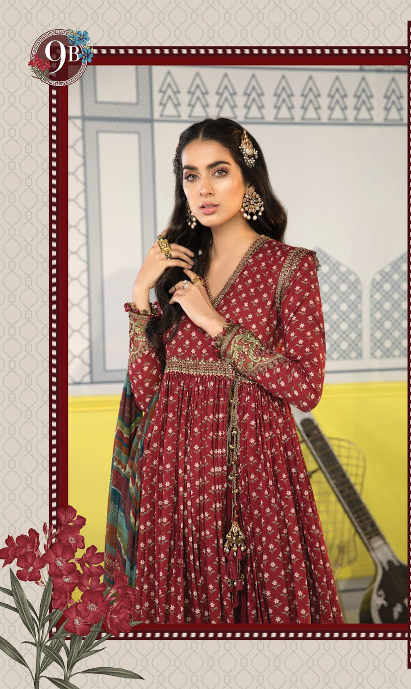 MPT-1109-B | Maria B Mprints Unstitched Eid Collection 2021 Vol-2