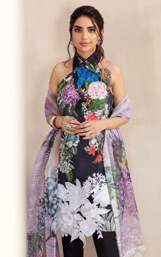 MEDOW CB-3A | Bella Fusion Mix Cambric Collection SS'21 | Unstitched Cambric Suits