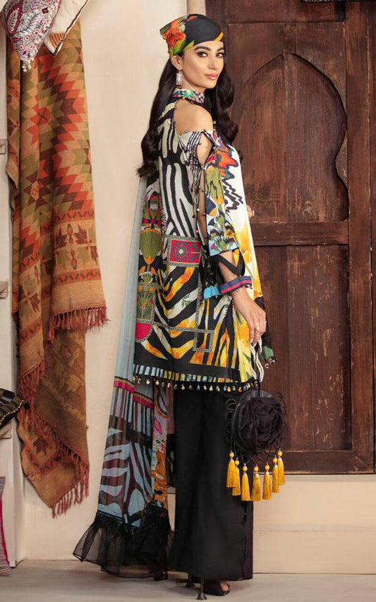 FRANCA CB-4B | Bella Fusion Mix Cambric Collection SS'21 | Unstitched Cambric Suits