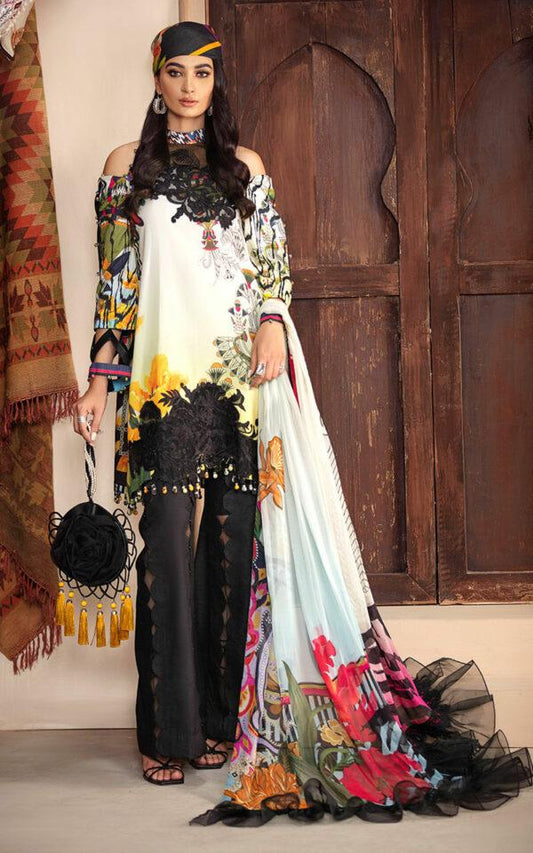 FRANCA CB-4B | Bella Fusion Mix Cambric Collection SS'21 | Unstitched Cambric Suits