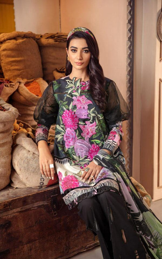 LEIA CB-6A | Bella Fusion Mix Cambric Collection SS'21 | Unstitched Cambric Suits