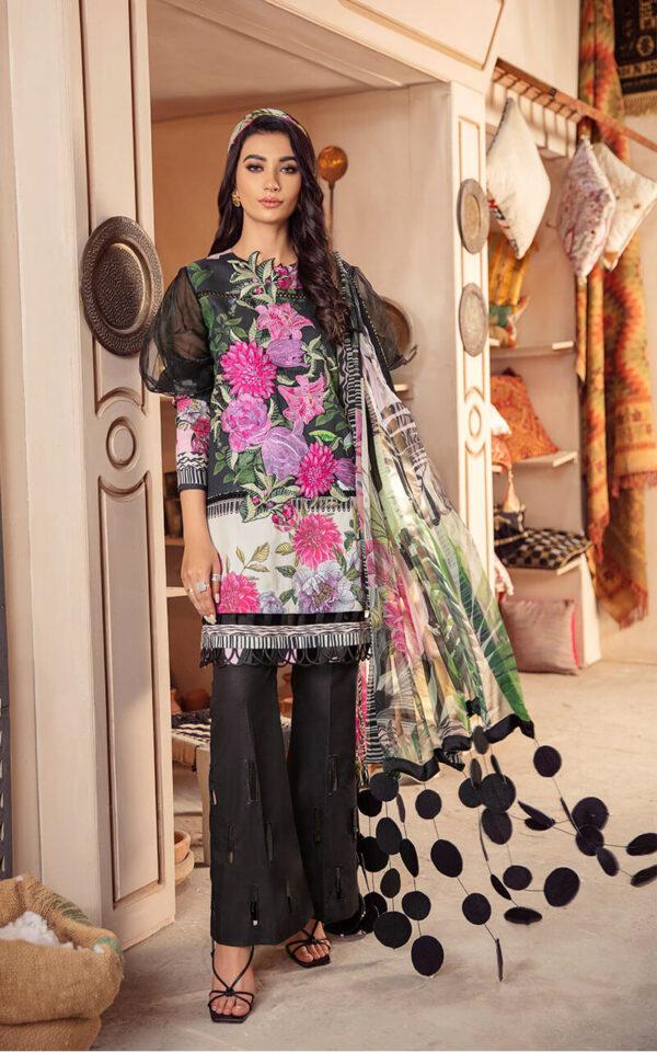 LEIA CB-6A | Bella Fusion Mix Cambric Collection SS'21 | Unstitched Cambric Suits