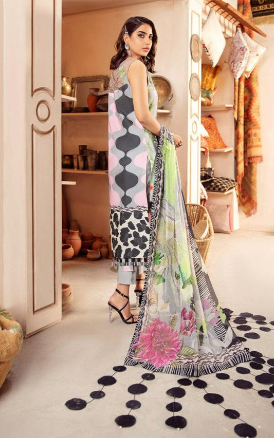 LEIA CB-6B | Bella Fusion Mix Cambric Collection SS'21 | Unstitched Cambric Suits