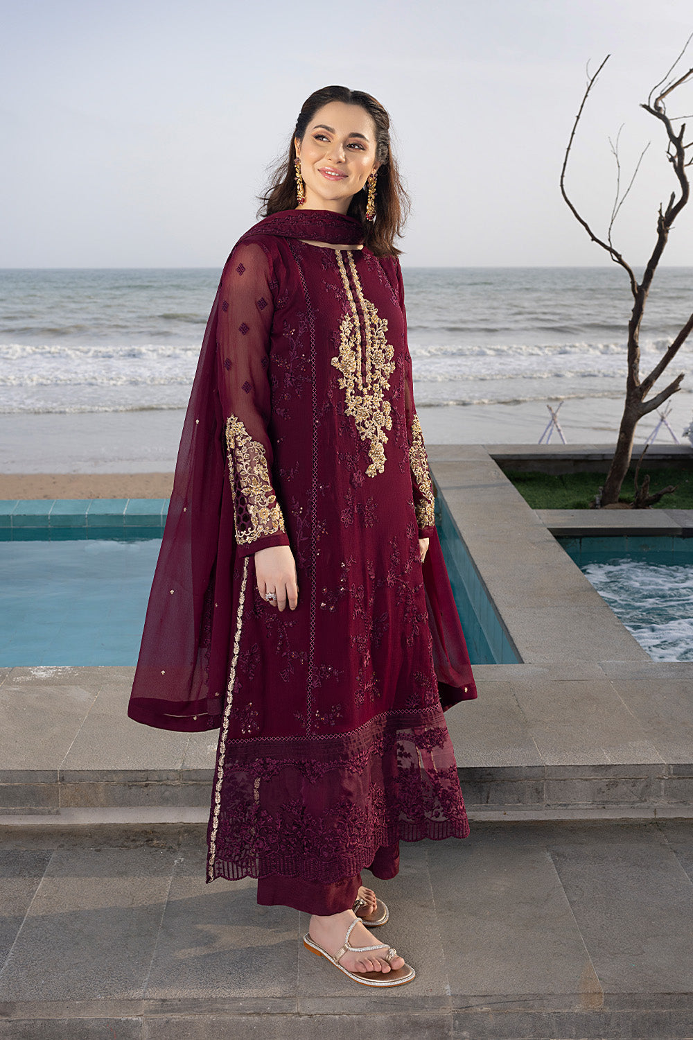 Carnelian | Azure Ensembles Chiffon 3PCS 2023