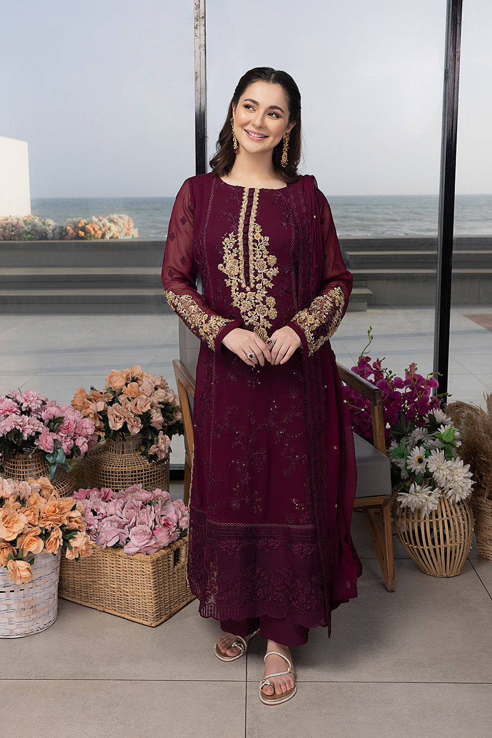 Carnelian | Azure Ensembles Chiffon 3PCS 2023