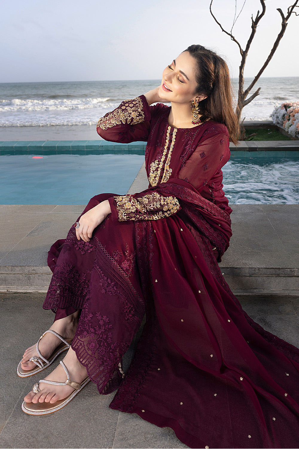 Carnelian | Azure Ensembles Chiffon 3PCS 2023