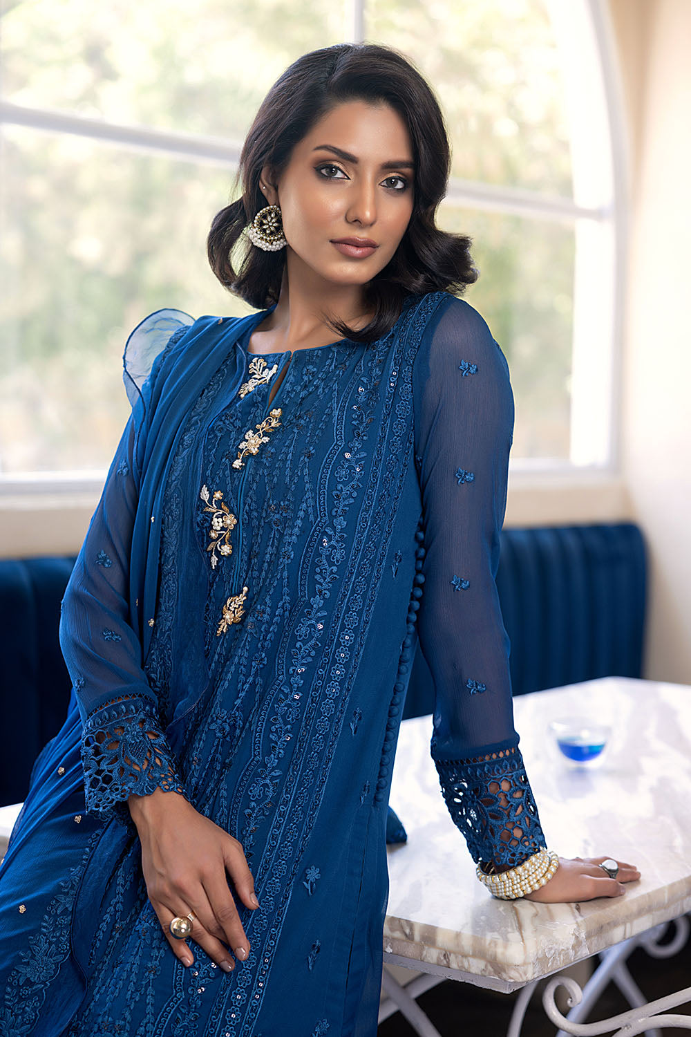 Cerulean | Azure Ensembles Chiffon 3PCS 2023